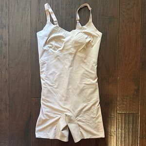 Honeylove Mid-Thigh Bodysuit Shapewear Tan Nude XL